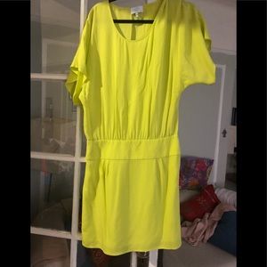Never worn chartreuse ADAM dress